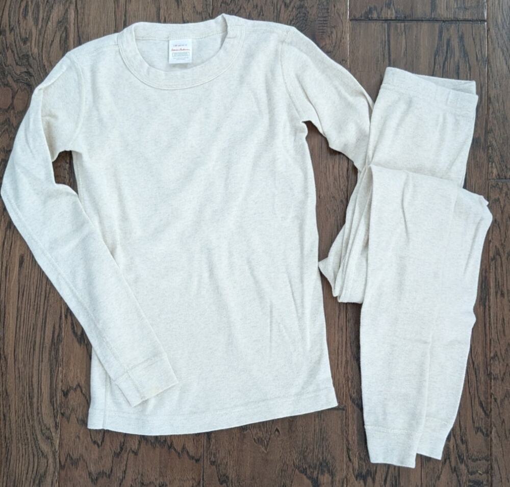 Hanna Andersson Neutral Pajamas Cream